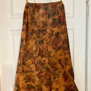 Vintage Leather Suede Irka Skirt